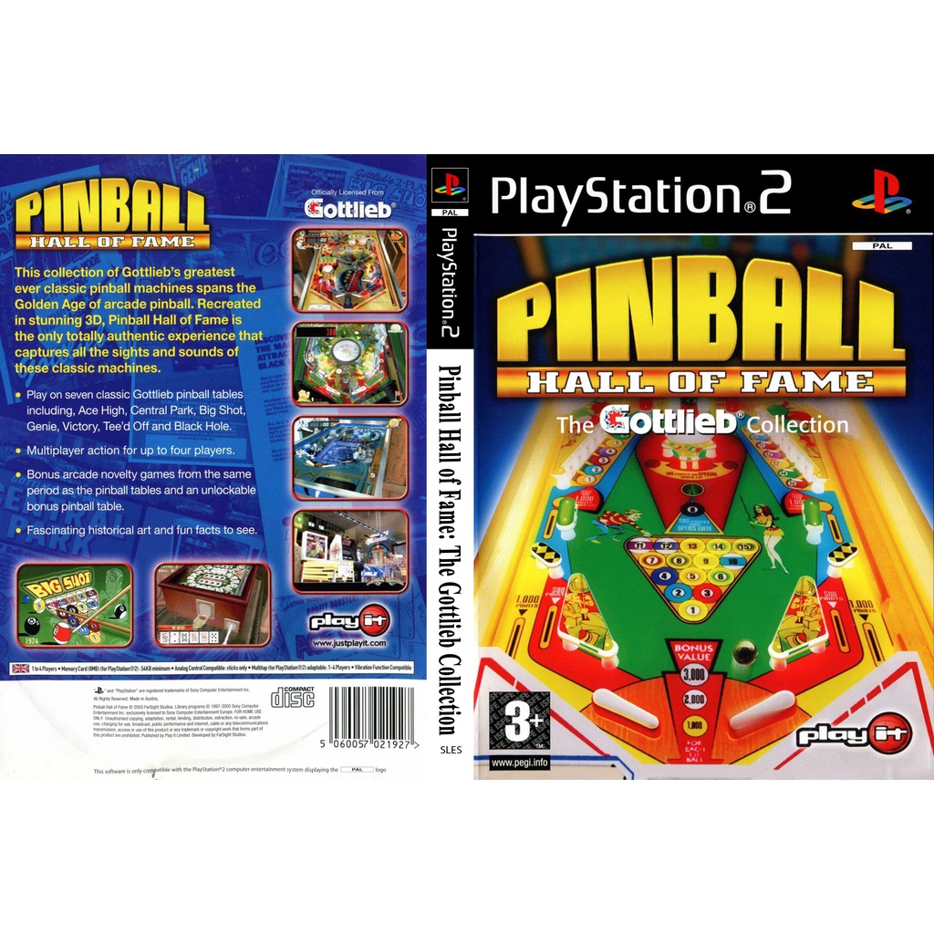 แผ่นเกมส์ PS2 Pinball Hall of Fame The Gottlieb Collection คุณภาพ ส่งไว
