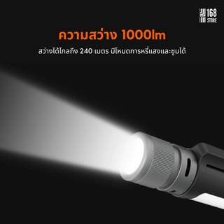 NexTool ไฟฉาย ไฟฉายฉุกเฉิน ไฟฉายตั้งแคมป์ ไฟฉายกลางแจ้ง Outdoor 6 in 1 LED Flashlight Ultra Bright
