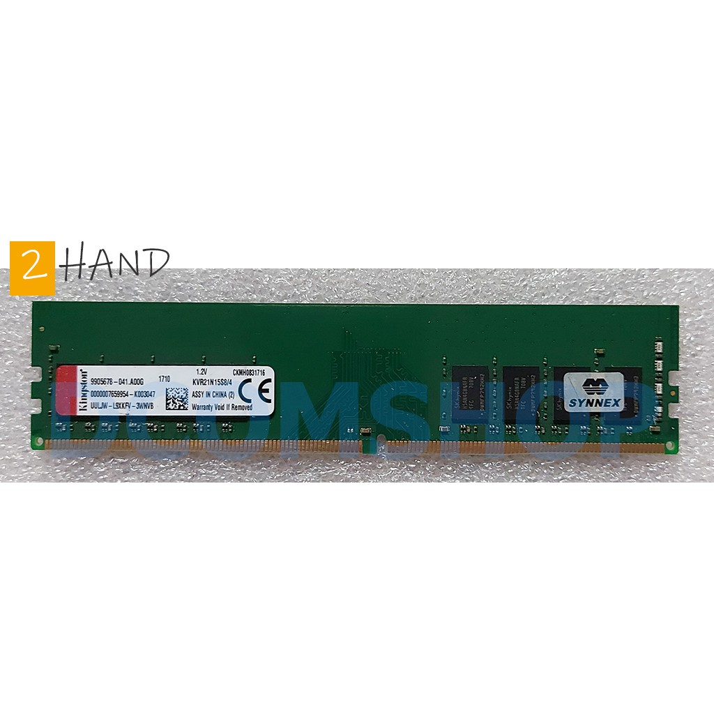 RAM DDR4(2133) 4GB Kingston Value Ram (KVR21N15S8/4) | Shopee Thailand