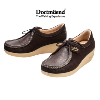 Dortmuend ProSeries "Wallabee"JS908 D.Brown-D.Brown 010-010 รองเท้าสุขภาพ สำหรับผู้ที่ยืน-เดินนาน