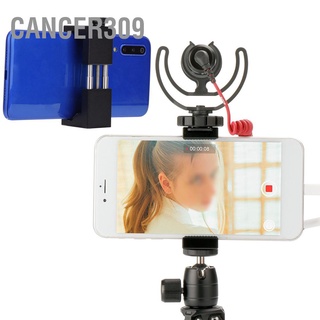 Cancer309 Universal Aluminum Alloy Photography Phone Clamp Clip with Hot Shoe for Tripod Selfie