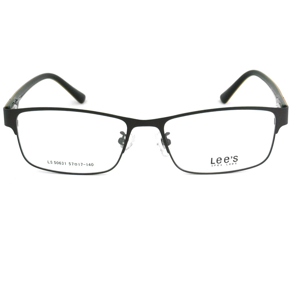 lees-แว่นตา-รุ่น-50631-c-12-สีน้ำตาล-กรอบเต็ม-ขาสปริง-วัสดุ-สแตนเลส-สตีล-สำหรับตัดเลนส์-กรอบแว่นตา-eyeglasses