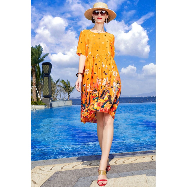 chaichaishop-summer-holiday-dress-ชุดเดรสกระโปรง-ทรงสวย-ชุดไปทะเล-ผ้ายืด-พริ้วสวย-ใส่สบาย-มี-3-สี-เริ่ดมาก-น่าตำ