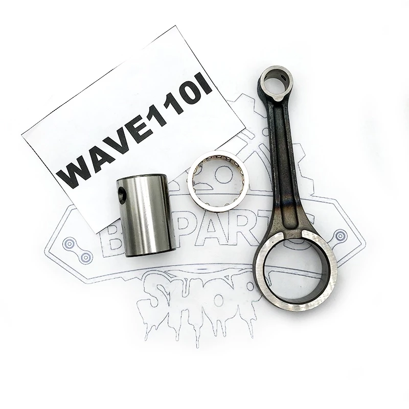 ก้านสูบ WAVE110I NEW ก้านสูบชุด KWW ก้านสูบ ชุด3ชิ้น ก้านสูบ+ลูกปืน+สลัก เเบบเดิม ไม่เเต่ง ก้านเวฟ110i ก้านสูบเวฟ110 รูปที่ 2