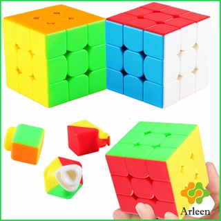 Arleen 3x3x3 รูบิค ความเร็วระดับมืออาชีพ รูบิค ลูกบาศก์ ของเล่นลับสมอง Twist Puzzle Rubiks Cube &amp; MF3RS Racing Cube