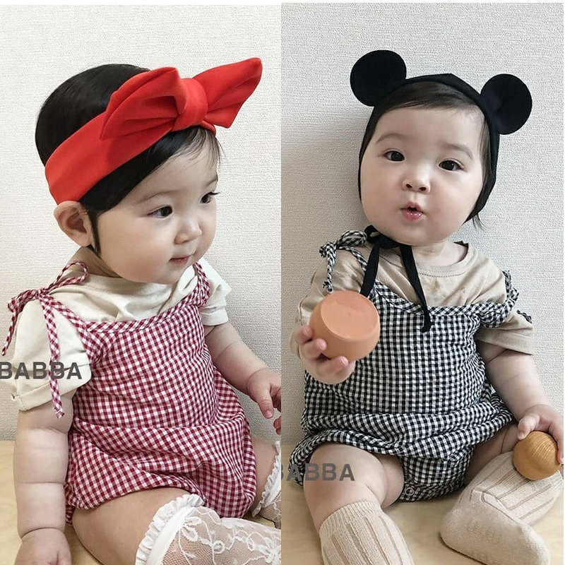 ชุดรอมเปอร์-แขนสั้น-สีพื้น-และเสื้อยืด-ลายสก๊อต-และสายเดี่ยว-แฟชั่นฤดูร้อน-สําหรับเด็กทารกแรกเกิดผู้ชาย-และเด็กผู้หญิง