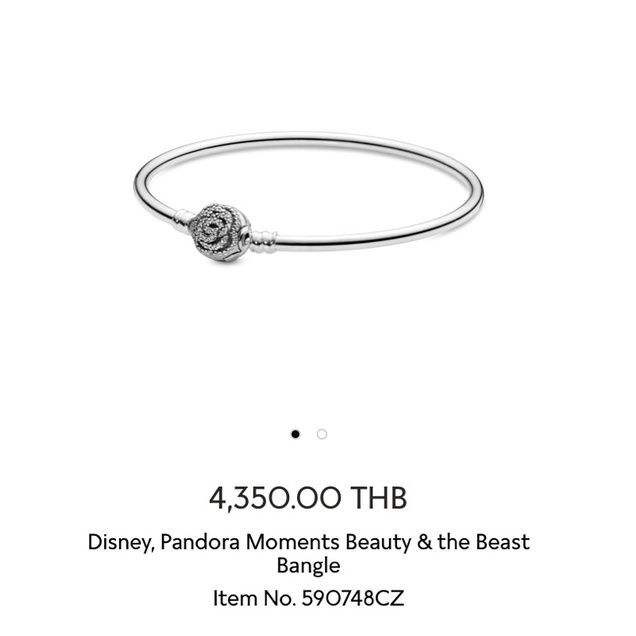 Disney Pandora Moments Beauty the Beast Bangle Shopee Thailand