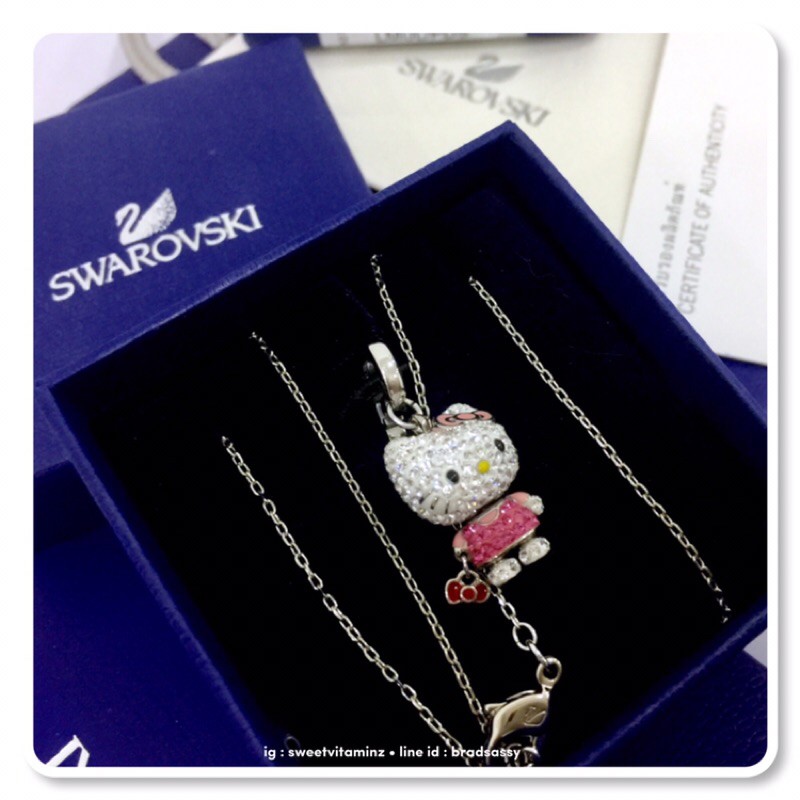 swarovski-kitty-pendant-and-necklace-สินค้าใหม่-ของแท้-จาก-swarovski-คร้า