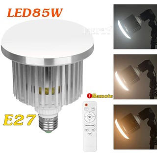 ภาพขนาดย่อของสินค้าE27 85W 3200K-5500K Bi-Color Dimmable LED Energy Saving Light Bulb for Photo and Video Studio Lighting