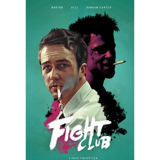 โปสเตอร์หนัง Fight Club ไฟท์ คลับ ดิบดวลดิบ โปสเตอร์ Poster รูปภาพ ภาพติดผนัง โปสเตอร์ภาพพิมพ์