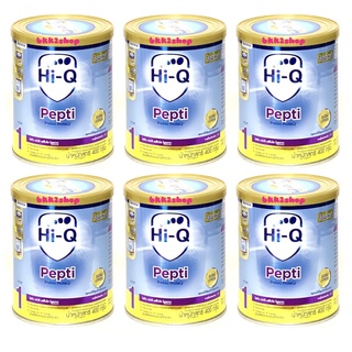 สินค้า Hi-Q Pepti Prebio ProteQ ไฮคิว เปปติ พรีไบโอโพรเทก ขนาด 400 กรัม ยกลัง 6 กระป๋อง
