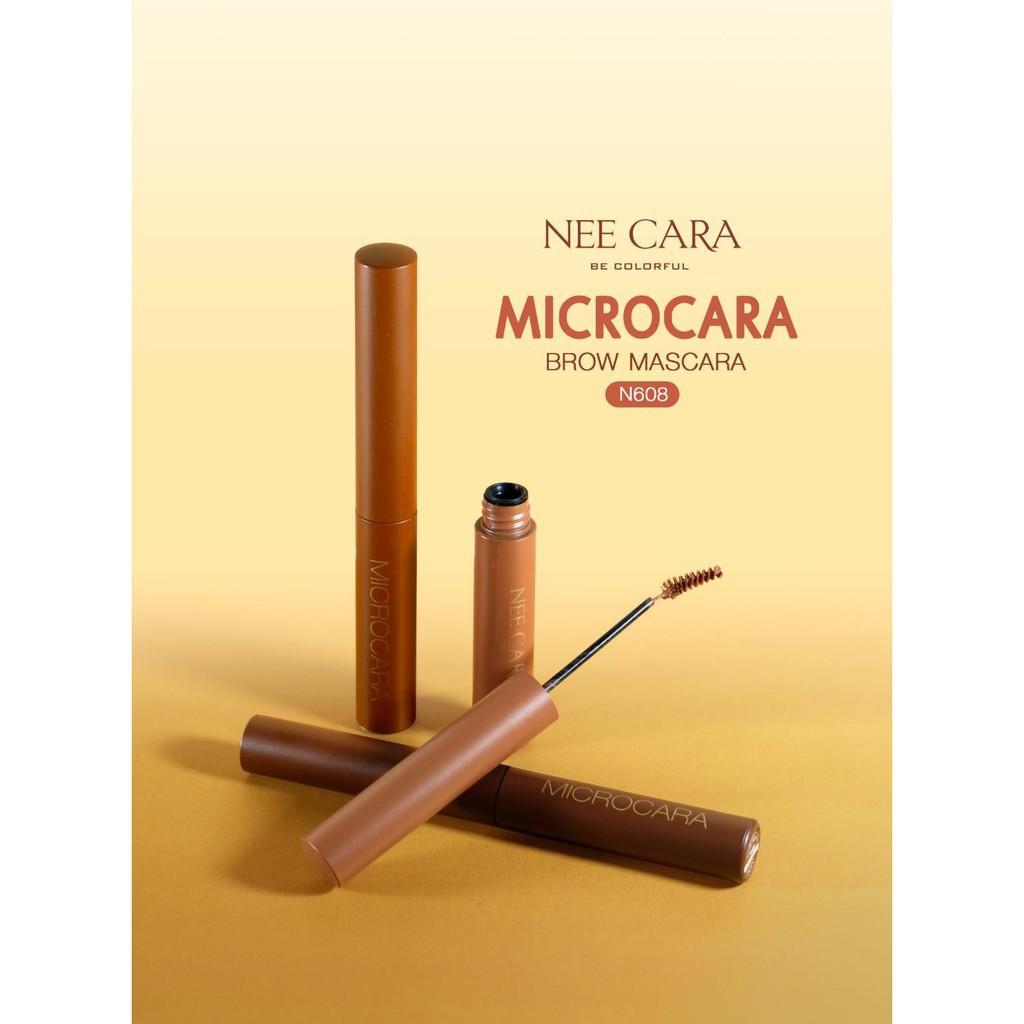 nee-cara-microcara-brow-mascara-n608-นีคาร่า-มาสคาร่าคิ้ว-ล๊อคคิ้วให้สวย