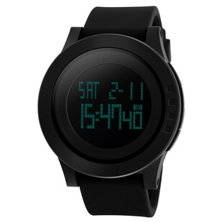 สินค้า SKMEI 1142 LED นาฬิกาข้อมือ ดิจิตอล สปอร์ต - สีดำ (1xCR2025)