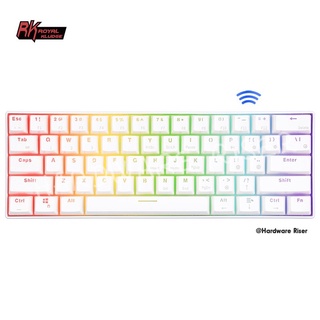 ❒♝۩Royal Kludge RK61 RGB - Hotswap เปลื่ยนสวิตซ์ได้ ⌨️ ขนาด 60% ‼️ คีย์บอร์ดไร้สาย Bluetooth ‼️