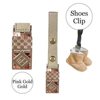 ที่หนีบสิ่งของกับรถเข็นSHOES CLIPS (Pinkgold PU Gold)