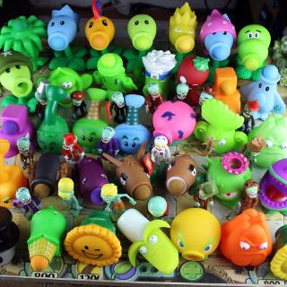 โมเดลฟิกเกอร์ PVC การ์ตูน Plants vs Zombies Peashooter สําหรับเด็ก