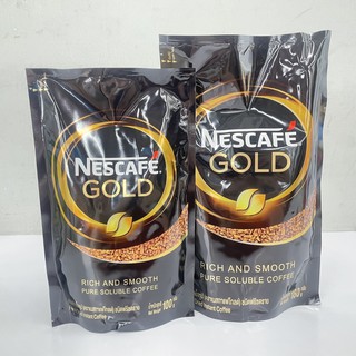 (มี 2 ขนาด) Nescafe Gold Rich and Smooth Pure Soluble Coffee เนสกาแฟ โกลด์ ริช แอนด์ สมูท กาแฟสำเร็จรูปชนิดฟรีซดราย