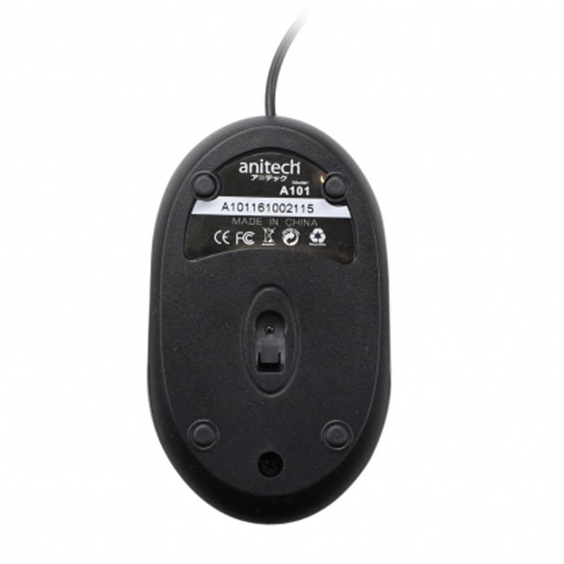 anitech-แอนิเทค-optical-mouse-เมาส์มีสาย-เมาส์-usb-รุ่น-a101