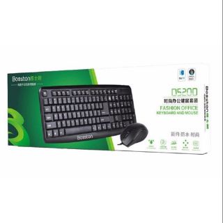 Bosston D5200 USB Keyboard and Mouse ชุด คีย์บอร์ด กับ เมาส์ Blackl