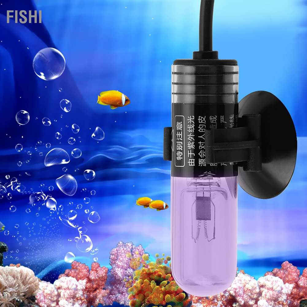 Fishi 3W AUV-03A Fish Tank UV Sterilization Lamp Aquarium Ultraviolet ...