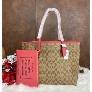 COACH (F36658) REVERSIBLEE CITY TOTE IN SIGNATURE CANVAS