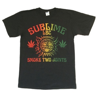 [S-5XL]เสื้อยืด พิมพ์ลาย Sublime Smoke Two Joints LBC 40 ออนซ์ สีดํา สไตล์คลาสสิก สําหรับผู้ชาย 990008