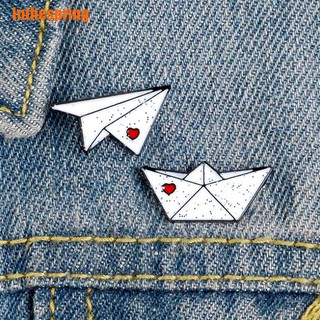 ภาพหน้าปกสินค้าInthespring❥ Cartoon Enamel Paper Plane Boat Brooch Lapel Pin Badge Bag Accessories Jewelry ที่เกี่ยวข้อง