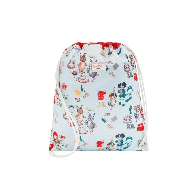 cath kidston กระเป๋า Kids Drawstring Bag ลาย Paper Dolls Shopee Thailand