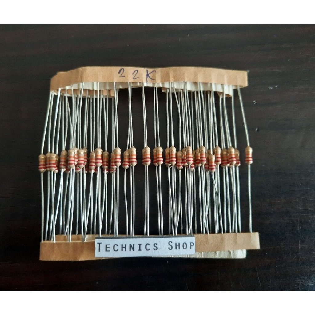 ตัวต้านทาน 22 kโอห์ม 1/4W จำนวน 20 ตัว Resistor 22 KOhm 20 pcs