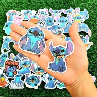 สติ๊กเกอร์ Stitch สติช สติ๊ด ติดแน่น กันน้ำ ติดกระเป๋าเดินทาง โน้ตบุ้ค (50 ชิ้น) sticker