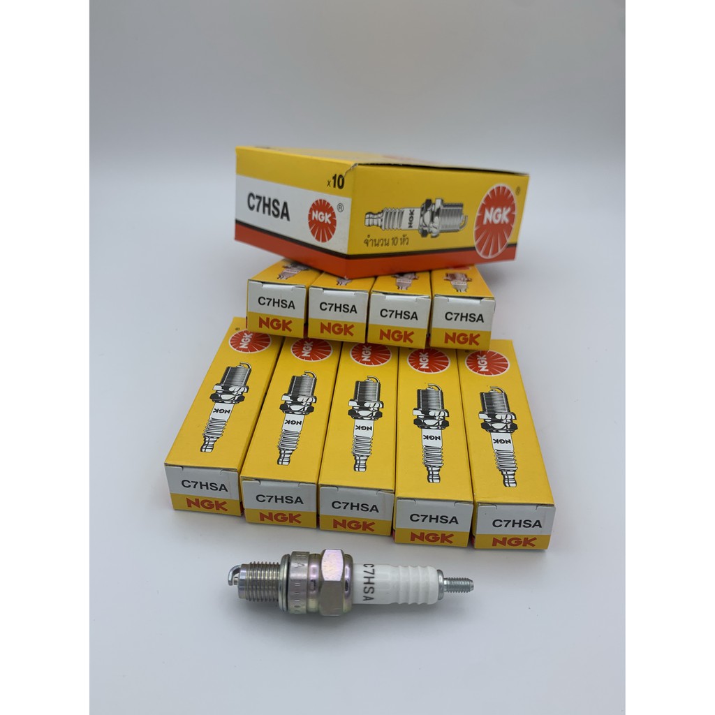 หัวเทียน NGK C7HSA (จำนวน 1 กล่อง=10 หัว) WAVE-Z, WAVE-100, C900, C700 ...