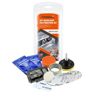 ชุดขัดเงาโคมไฟหน้ารถ Visbella Car Care Headlight Restoration Kit (D.I.Y)