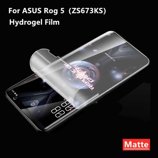 Matte Frosted Film ฟิล์มไฮโดรเจล เหมาะสำรับ ASUS Rog Phone 5 ZS673KS ฟิล์มนุ่มใหม่ คุณภาพสูง อุปกรณ์กันรอยหน้าจอ เหมาะสำรับ Rog 5s Pro / Rog 5 Pro
