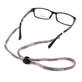 SPORTS สายแว่น คล้องแว่นตา รุ่น B-001 สีน้ำตาลSoft Nylon(ทรงสปอร์ต)