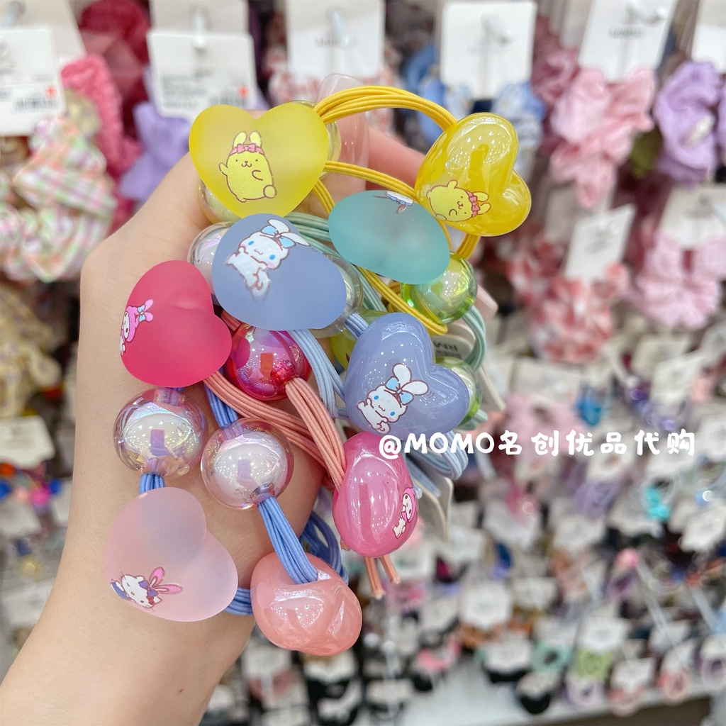 miniso-miniso-miniso-sanrio-cinnamon-dog-pacha-dog-kulomi-ยางรัดผม-แบบถัก-แฟชั่น-น่ารัก