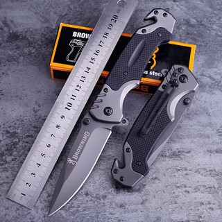 426TOOL มีดพก พับได้  Browning Folding Knife ทุบกระจก  เดินป่า เอาตัวรอด ตั้งแคมป์