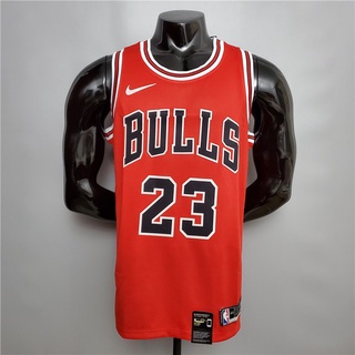 ลูกบาสเก็ตบอล NBA Jordan #23 เสื้อกีฬาบาสเก็ตบอล แขนกุด ลายทีม Chicago Bulls No.23