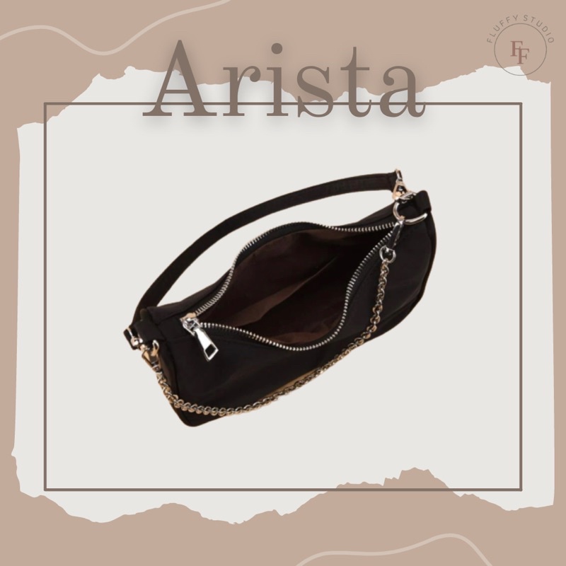 arista-bag-fluffy-studio-กระเป๋าสะพายข้างกระดับสายโซ่-มี-2-สีให้เลือก