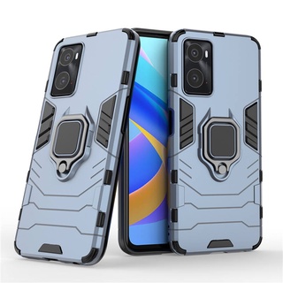 เคส OPPO A96 ฮาร์ดเคสกันกระแทกเคสโทรศัพท์ Hybrid Armor Shockproof Ring Case OPPO A96 A 96 Cover Stand