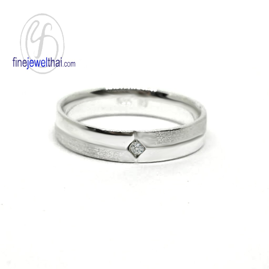 finejewelthai-แหวนเพชร-เพชร-แหวนหมั้น-แหวนแต่งงาน-diamond-cz-wedding-ring-silver-white-gold-r3066cz