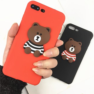 Samsung Galaxy A80 A70 A50 A30 A20 A50S A30S S10 S9 S8 Plus 3D Cartoon Bear Soft TPU Case