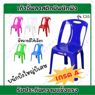 ภาพหน้าปกสินค้าHome26 เก้าอี้พลาสติก มีหลังพิง เก้าอี้นั่งทานข้าว เก้าอี้สำนักงาน รุ่นC55 ที่เกี่ยวข้อง
