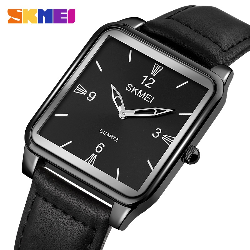 skmei-นาฬิกาข้อมือควอตซ์แฟชั่น-สายแสตนเลส-หนัง-หน้าปัดสี่เหลี่ยม-กันน้ํา-หรูหรา-สําหรับบุรุษ