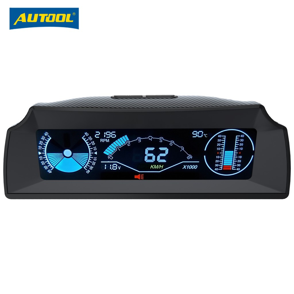 autool-x90-obd2-เครื่องวัดอุณหภูมิน้ํามันเครื่องยนต์เข็มทิศ-mph-kmh