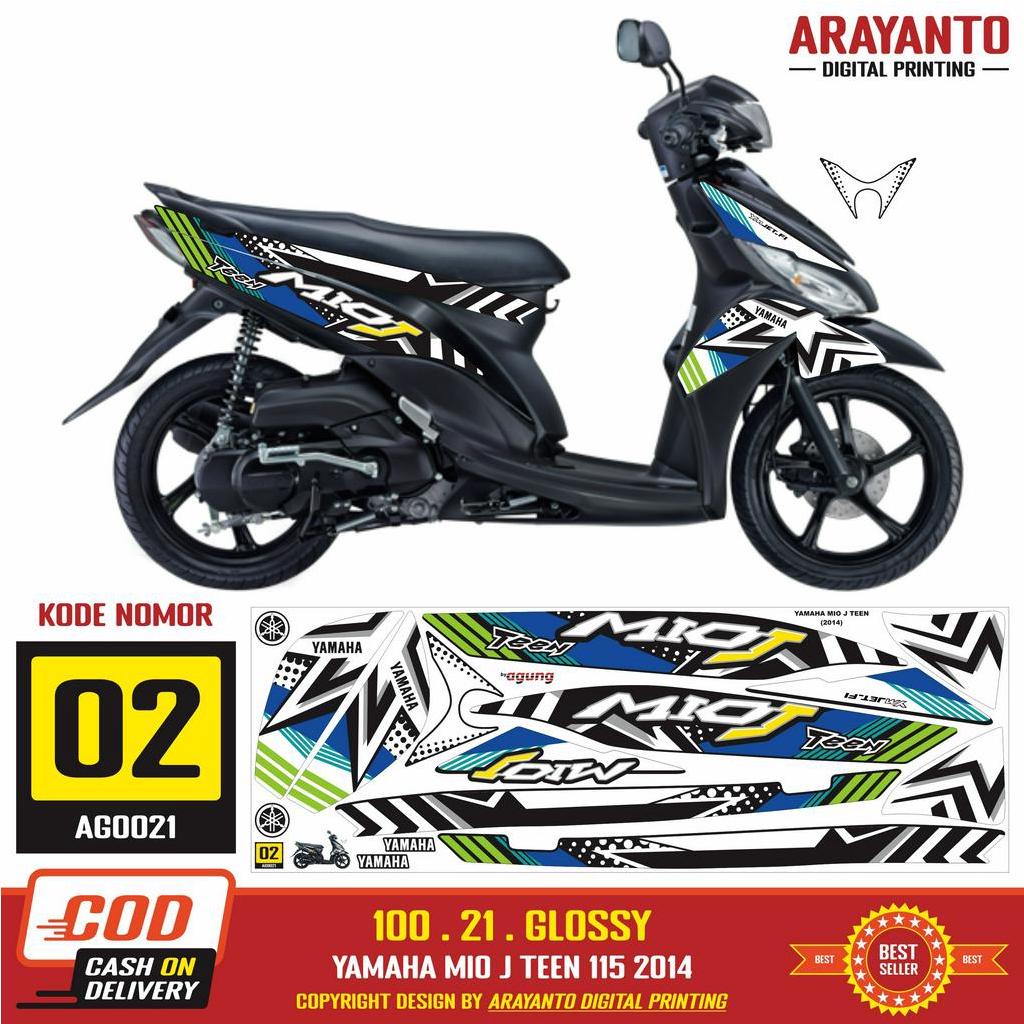 สติกเกอร์ลามิเนตมันวาว-สําหรับ-yamaha-mio-j-teen-115-2014-ag0021