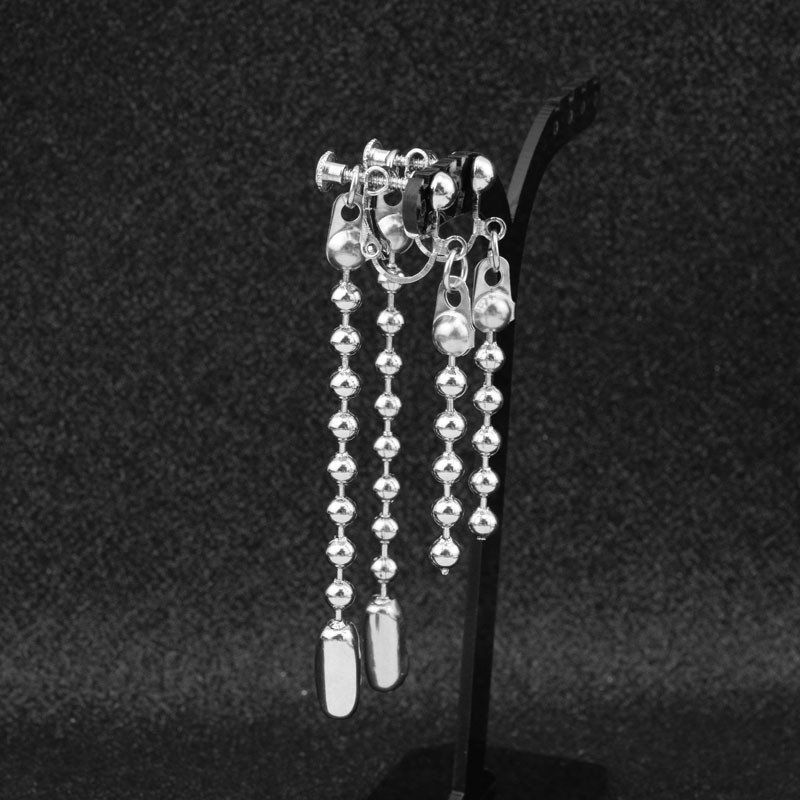 personalized-bead-chain-earrings-unisex-street-shooting-earrings