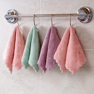 ภาพขนาดย่อของภาพหน้าปกสินค้าReady Stock Super Absorbent Microfiber Dishwashing Kitchen Dish Cloth Cleaning Household Soft Practical Tools Towel จากร้าน enjoytimes.th บน Shopee