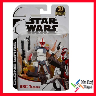 Hasbro Clone Wars Arc Trooper Star Wars Black Series 6" figure โคลน วอร์ส อาร์ค ทรูเปอร์ สตาร์วอร์ส แบล็คซีรีส์ 6 นิ้ว