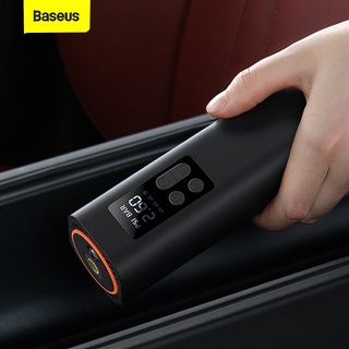 สินค้า Baseus Super Mini Inflator Pump Car Air Compressor 12V Portable Electric Tyre Tire Inflator Digital Auto Air Inflatable Pump For Car Bicycle Boat