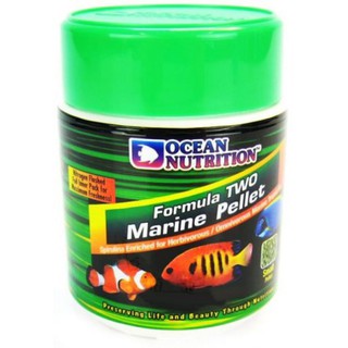 OCEAN FORMULA TWO อาหารปลาทะเล สูตรปลากินพืช เร่งโต-เร่งสี ชนิดเม็ดเล็ก 400g. กระป๋องใหญ่LARGE